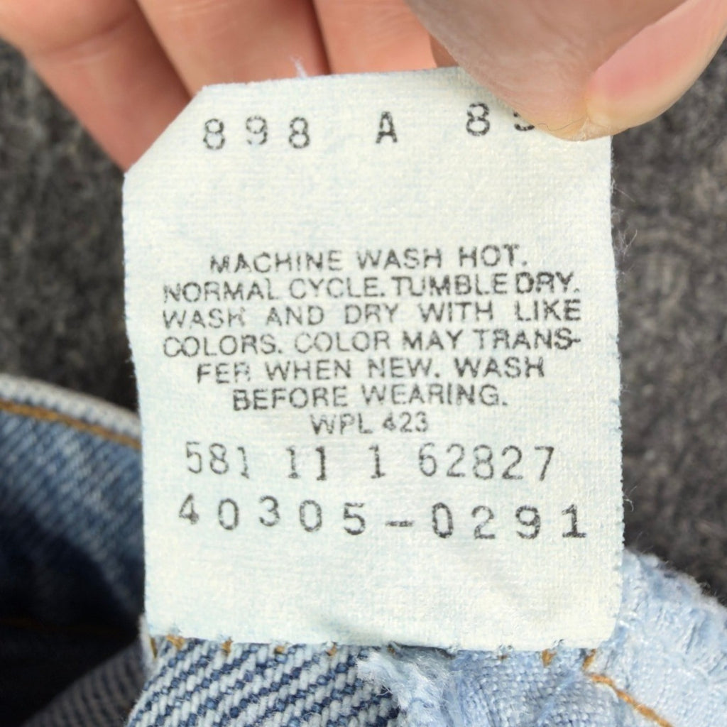 Levi's Vintage 90s 550 Shorts Women 9 Blue Denim Orange Tab USA NWT - take2supply