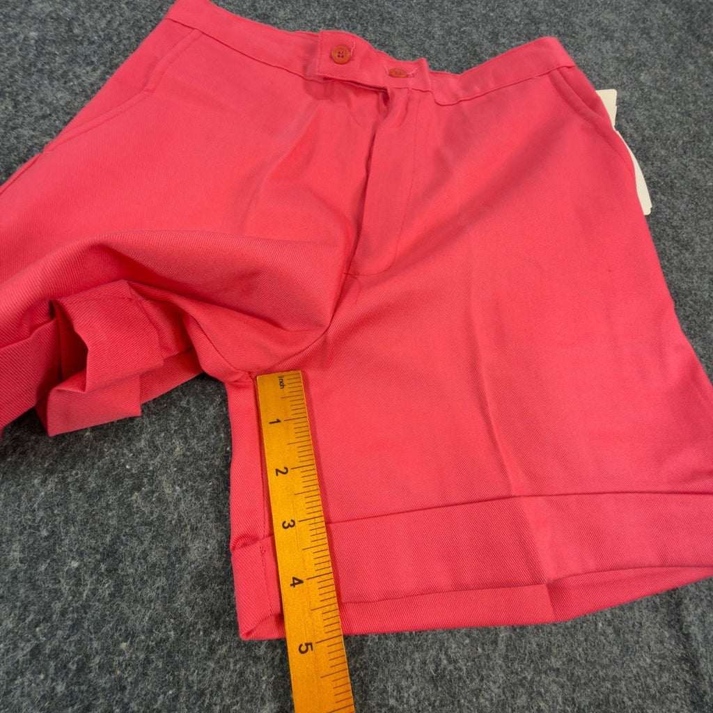 Daggonits Shorts Womens 9/10 Vintage 80s Pink Cotton Blend Deadstock High Rise
