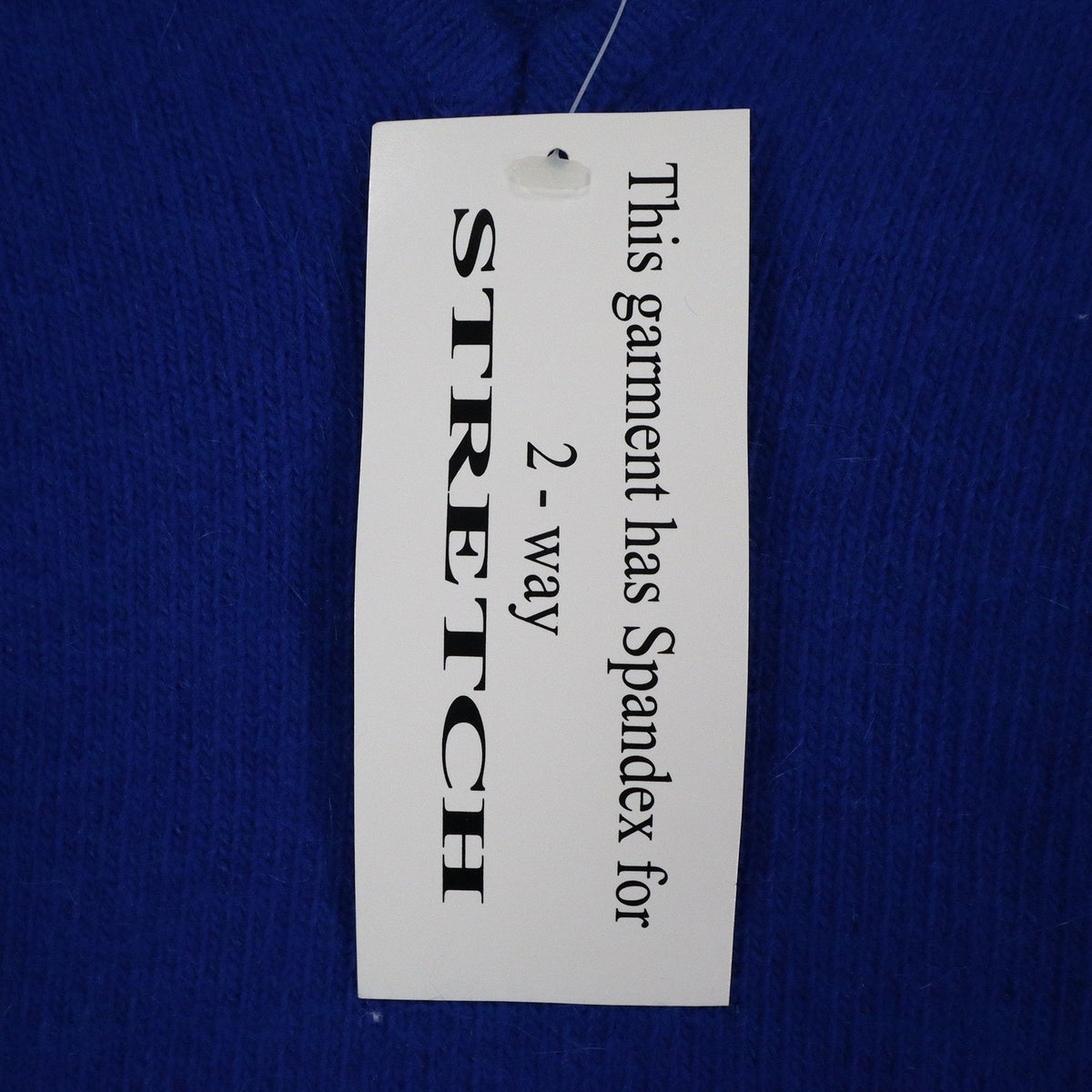 Spice It Up Sweater Womens Small Y2K Royal Blue Angora Blend Notched Neck