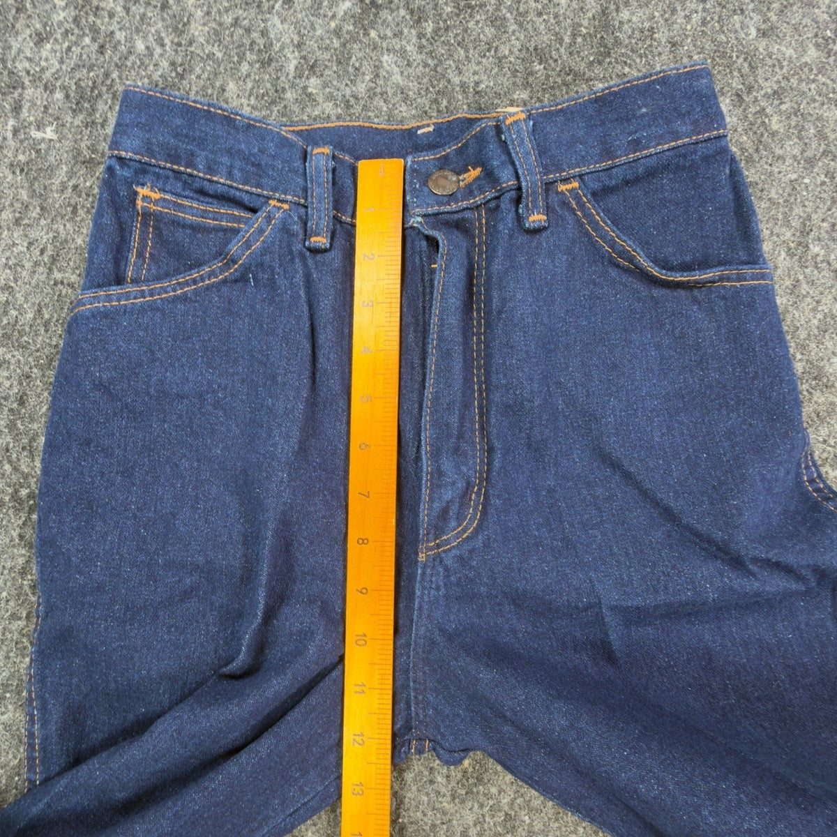 Maverick 70s Vintage High Rise Flare Jeans Juniors 9 Blue Cotton NWT Deadstock