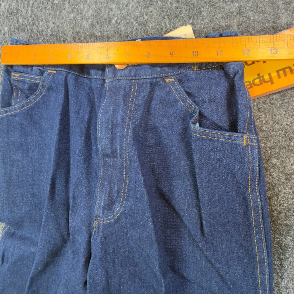 Lady Maverick Vintage 70s Jeans Womens 10 Blue High Waist Elastic NOS NWT