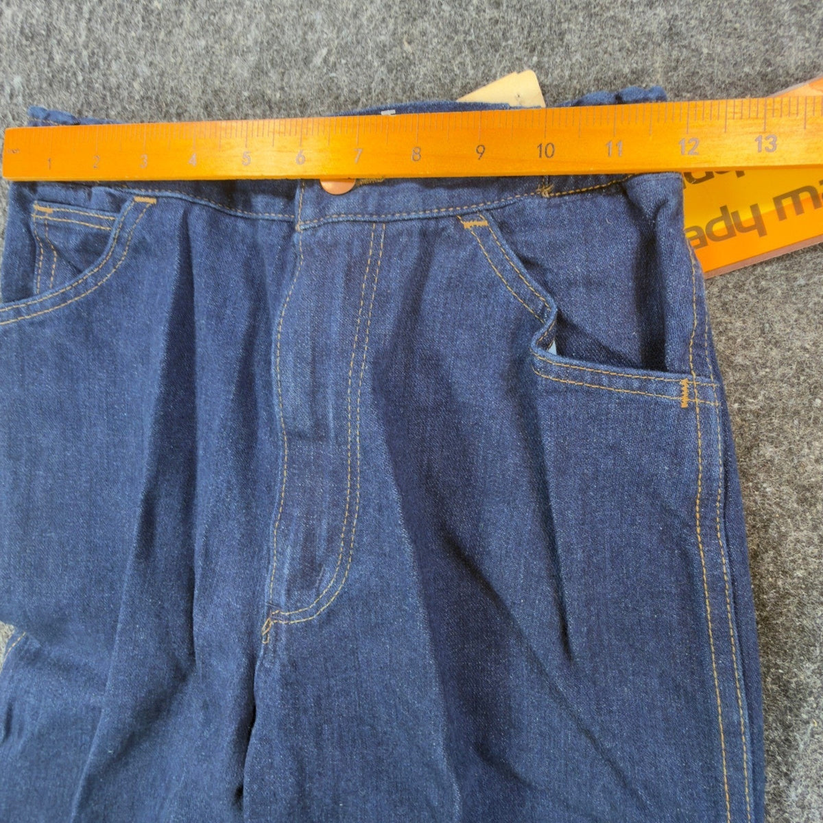 Lady Maverick Vintage 70s Jeans Womens 10 Blue High Waist Elastic NOS NWT