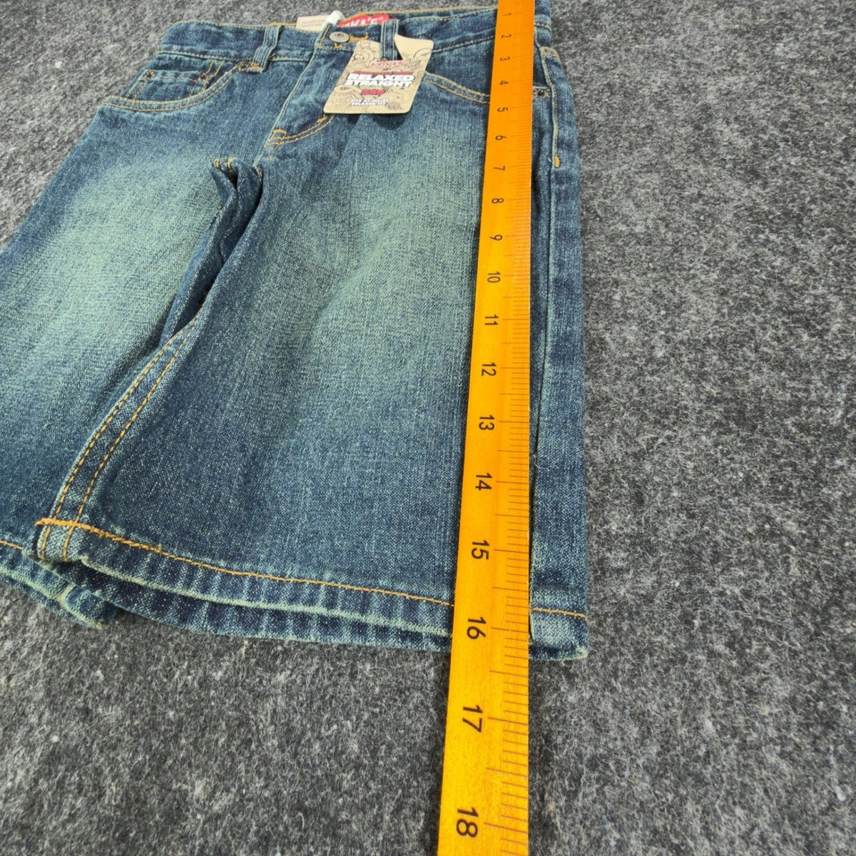Levis Y2K 549 Relaxed Straight Shorts Boys 6 Blue Ramie Cotton NWT