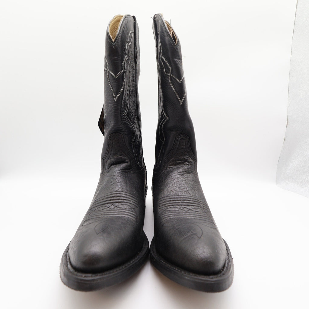 Double-H 3294 Western Cowboy Boots Mens 11.5 D Black Leather NWT Made in USA