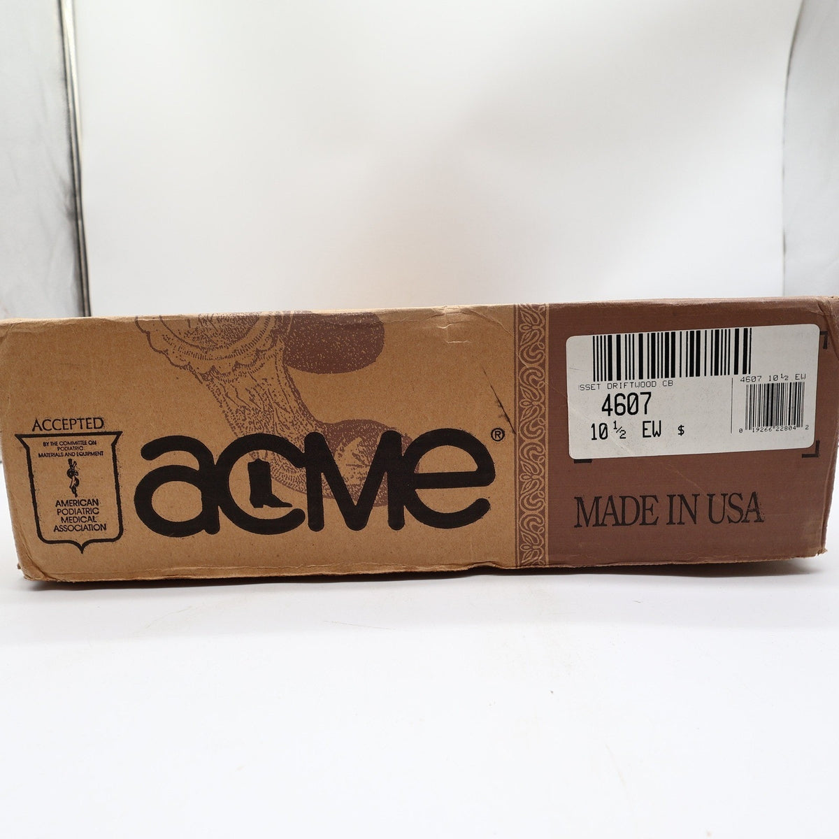 Acme Vintage 80s Western Cowboy Boots Mens 10.5 EW Brown Leather Box NWT