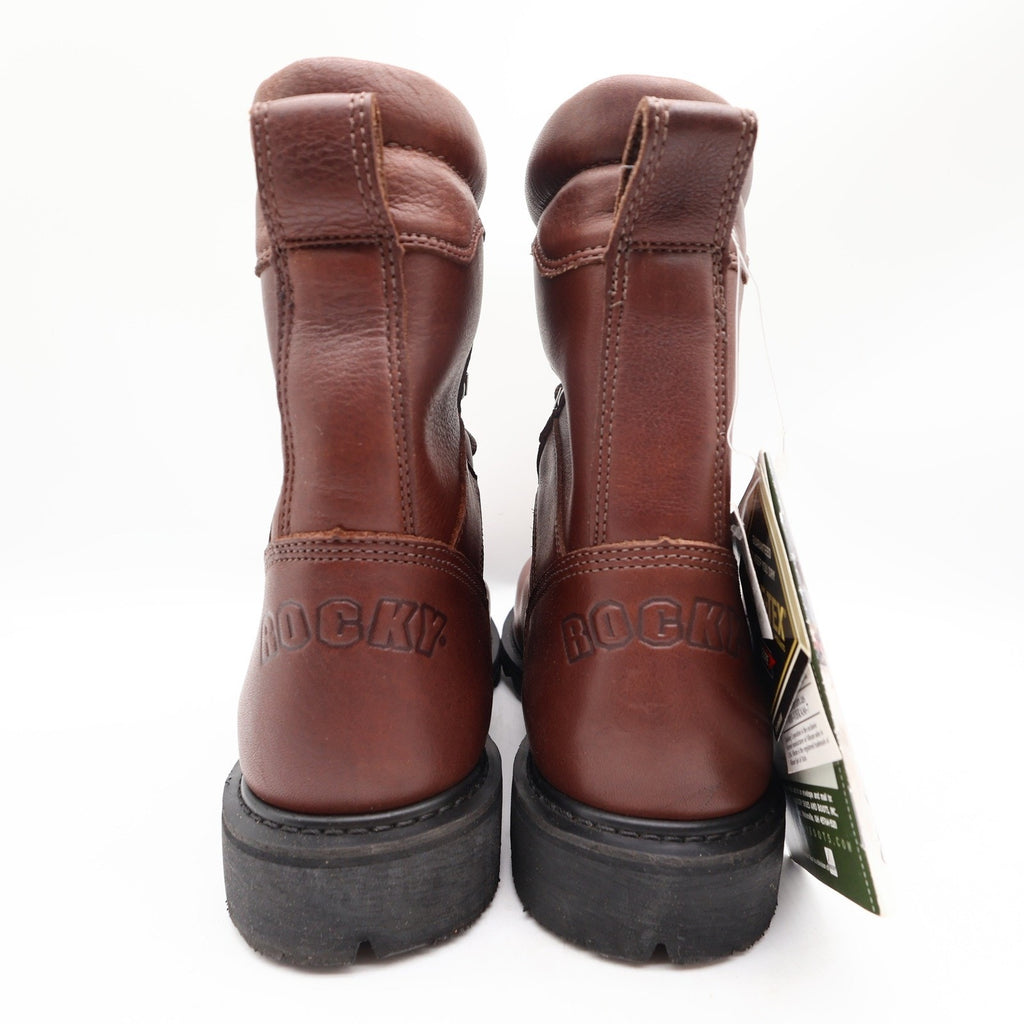 Rocky 2000s Steel Toe Ranger Work Boots Mens 9 Brown Leather Gore-Tex NIB