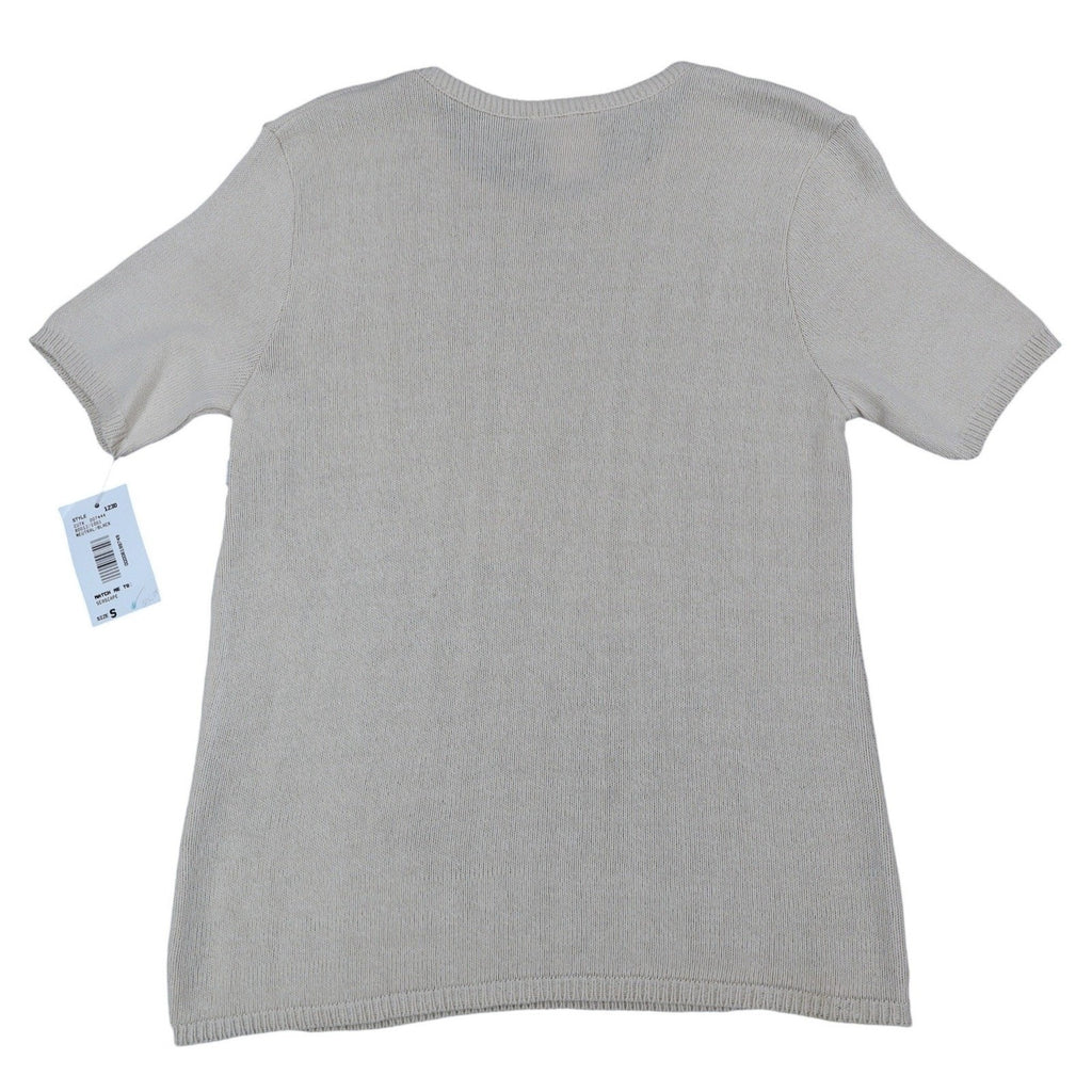 Company Collection Knit Top Womens Small Vintage 90s Tan Seashell Starfish USA