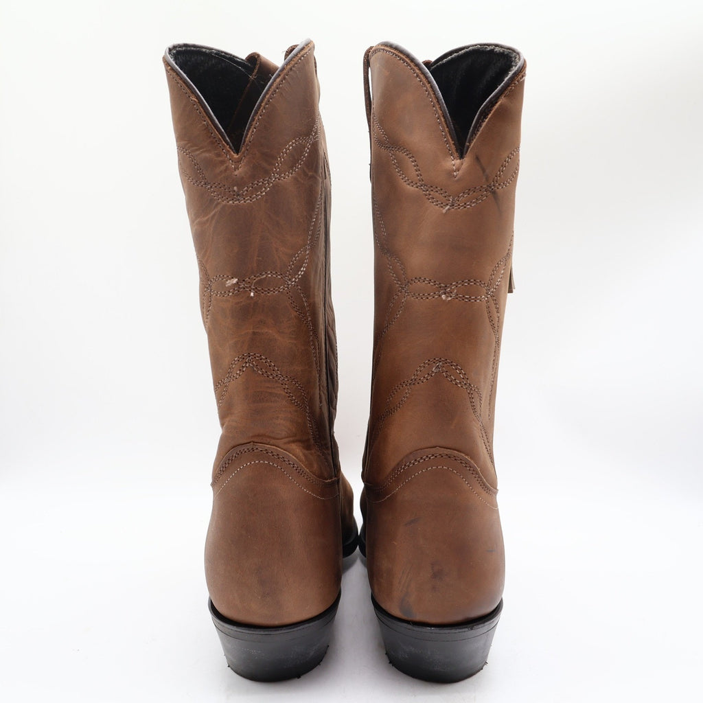 Laredo 28-1805 Tan Leather Western Cowboy Boots Men's 11 EE Wide USA Made NWT