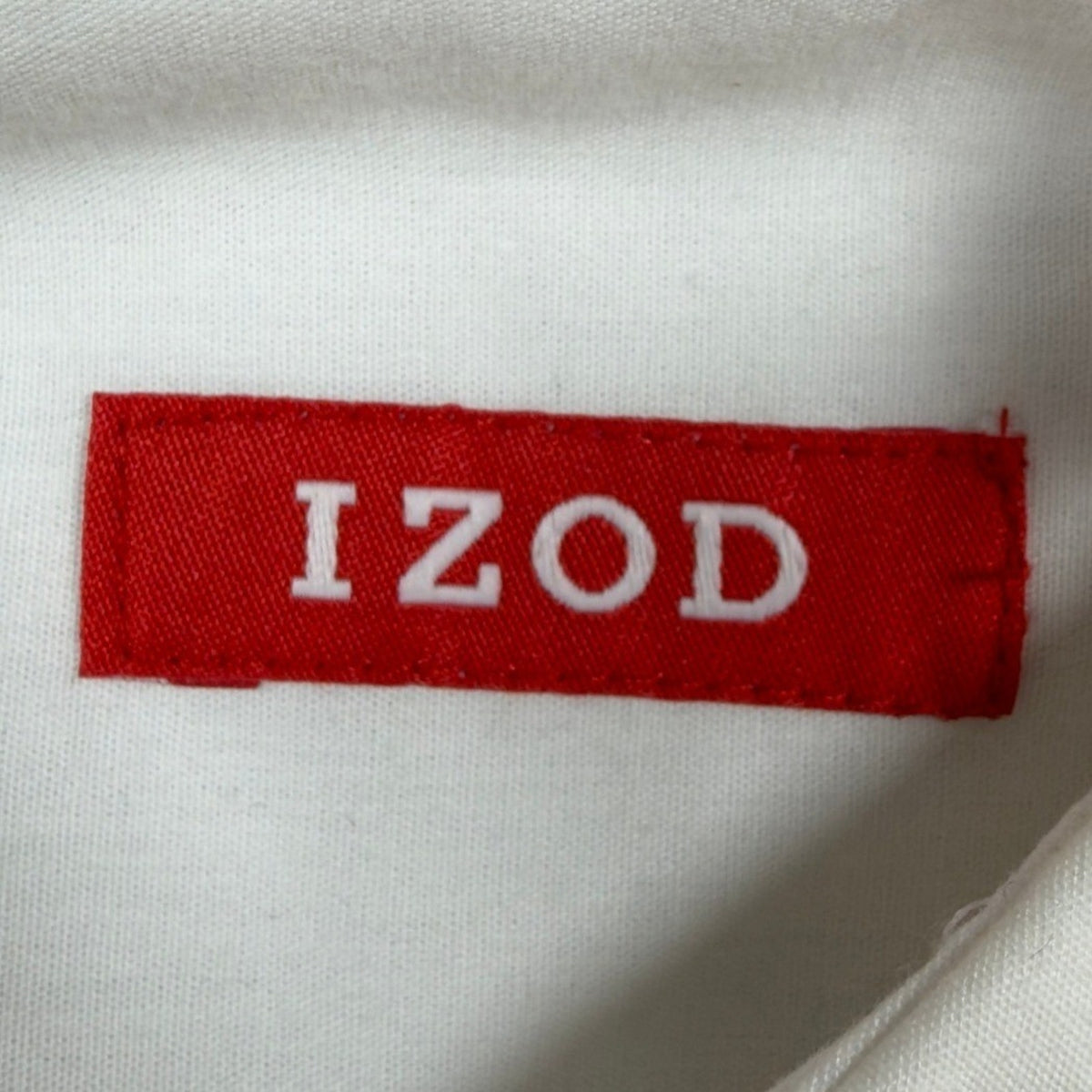 IZOD Basix Button Down Shirt Mens Large White Cotton NWT