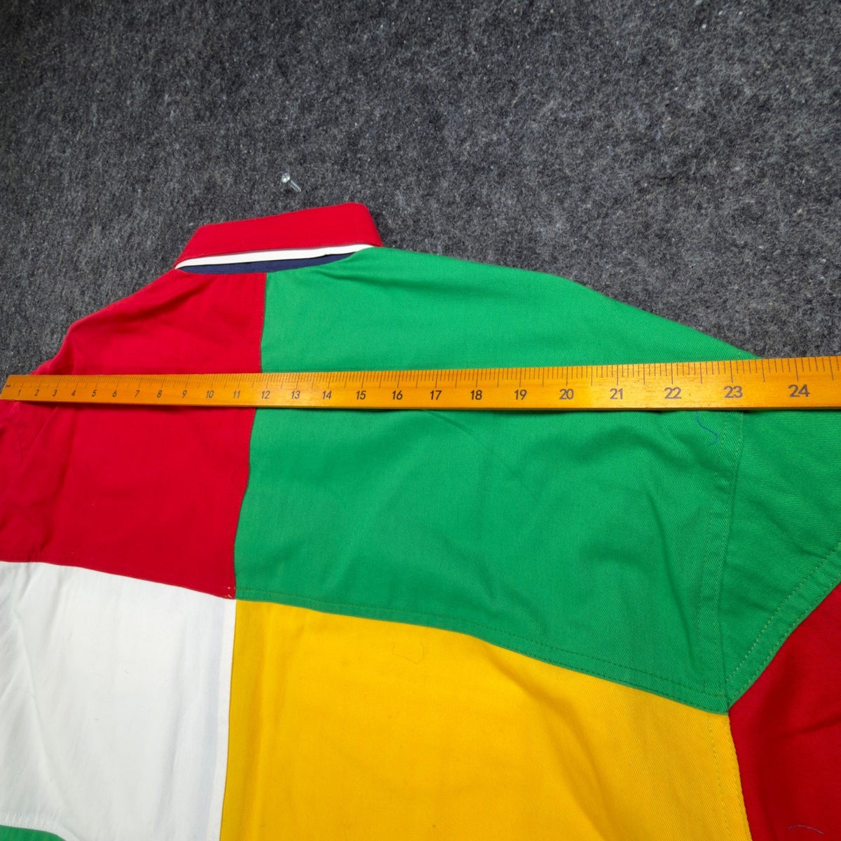 Vintage 90s San Angelo Colorblock Button-Down Shirt Men's Large NWT Deadstock