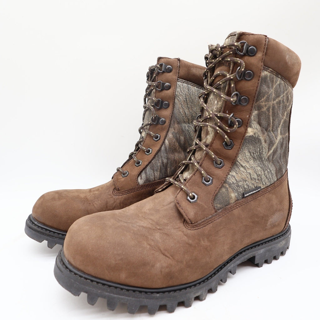 Browning 30300 Hunting Boots Mens 8 Coffee Camo Leather Waterproof New