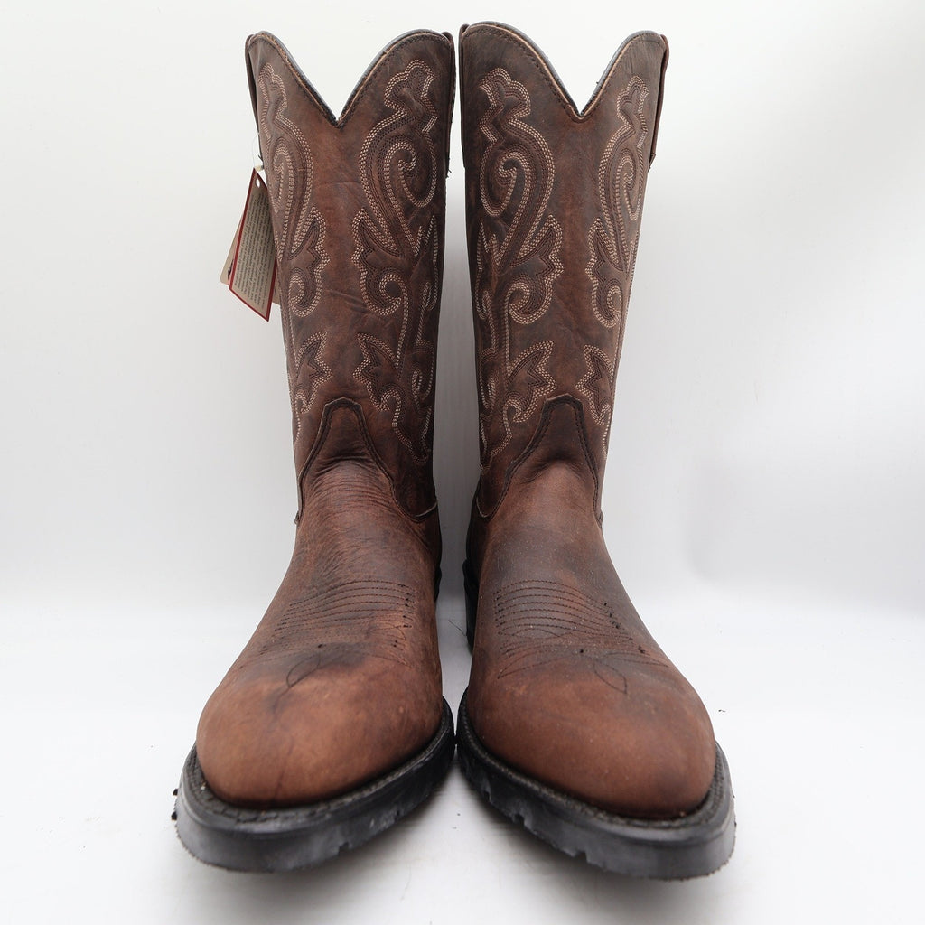 Double-H Aero-Glide 7 System Western Boots Mens 12 D Brown Leather NWT