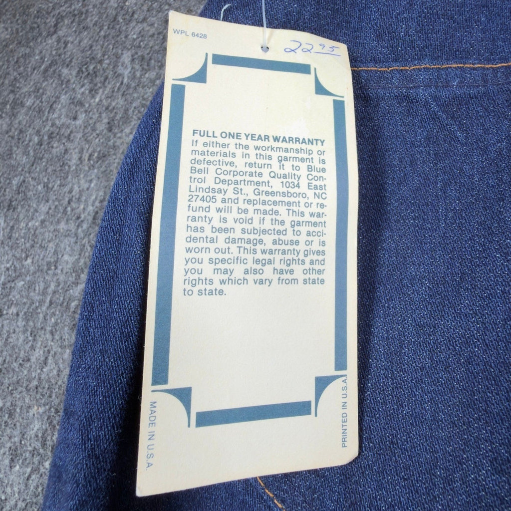 Maverick 80s Vintage Pleated Jeans Junior 5 Blue Cotton NWT Made in USA