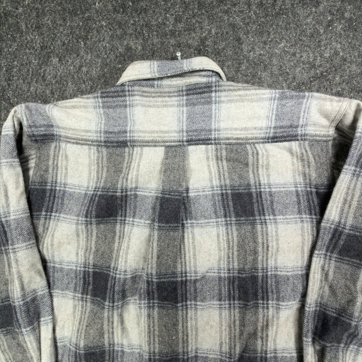 Salmon River Traders Plaid Flannel Shirt Mens XL Grey Wool Blend NWT
