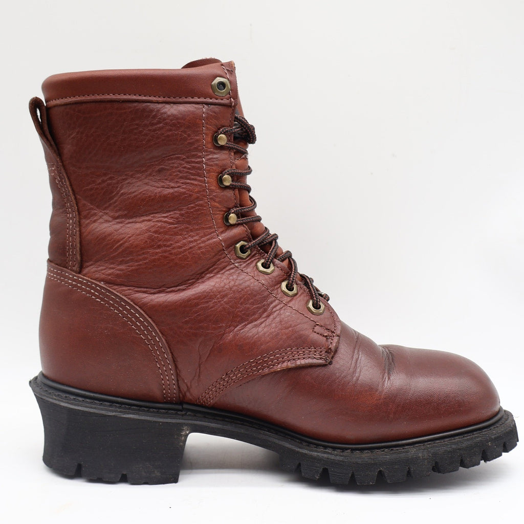 Carolina Logger Boots Mens 9 D Vintage Brown Leather GORE-TEX Insulated 7007 USA