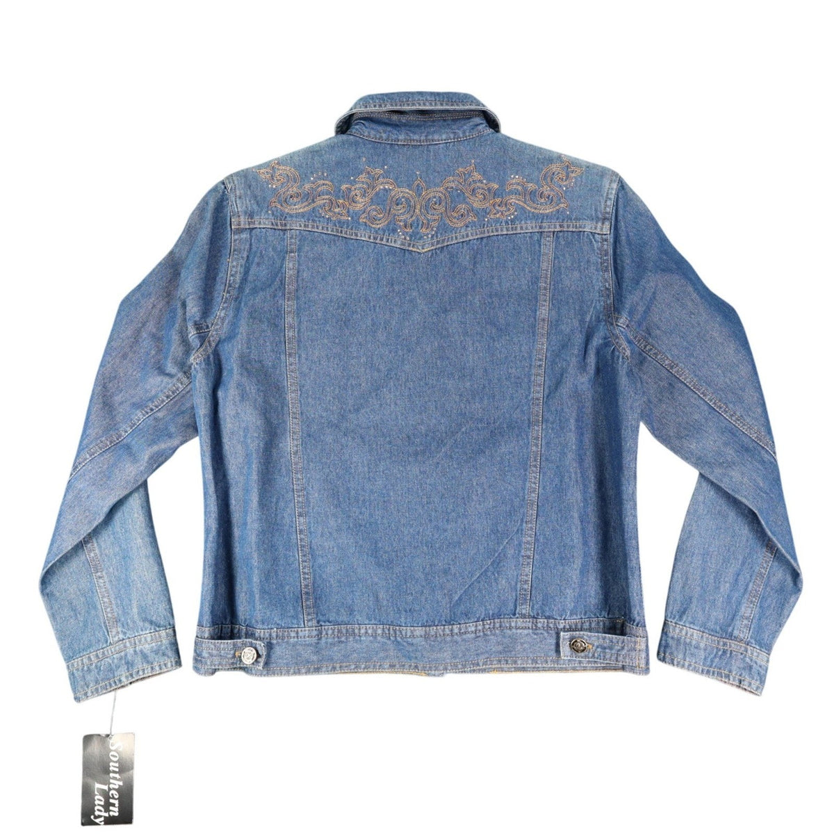 Southern Lady Denim Jacket Womens Small Blue Embroidered Cotton Trucker NWT