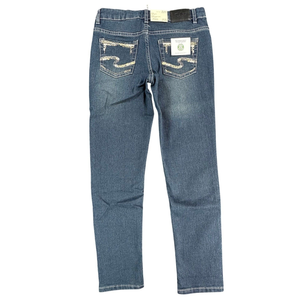 Silver Jeans Co Sasha Skinny Jeans Girls 10 Blue Denim Slim Fit NWT
