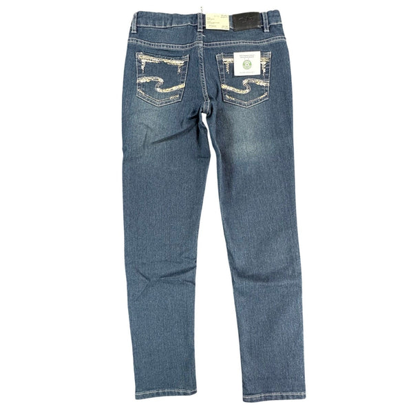 Silver Jeans Co Sasha Skinny Jeans Girls 10 Blue Denim Slim Fit NWT