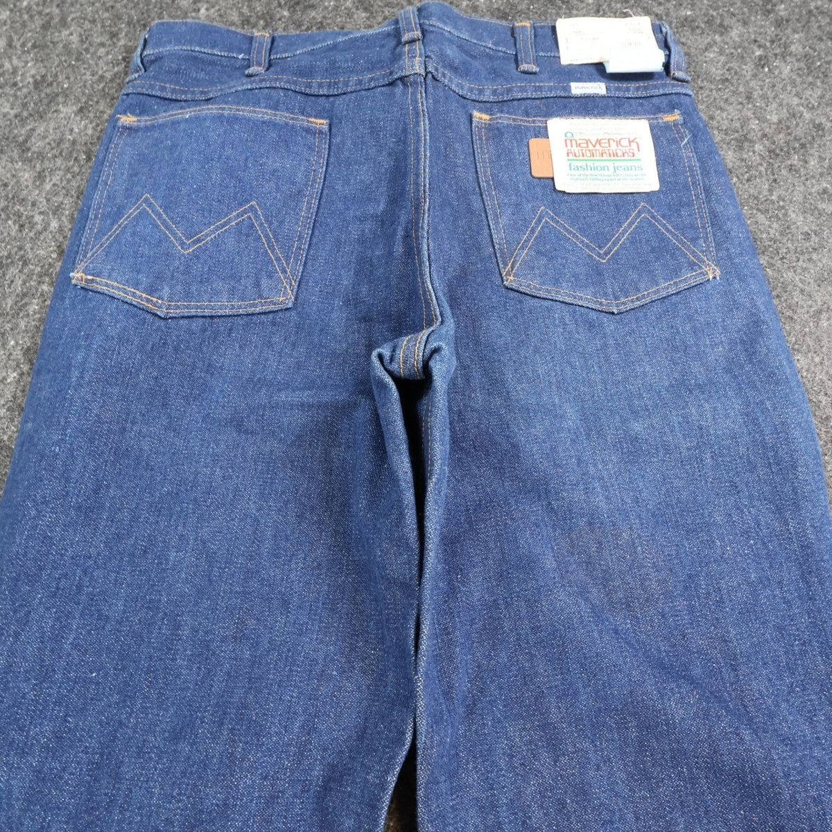 Maverick Vintage 70s Flare Jeans Mens 32XL Blue Cotton USA Made NOS NWT
