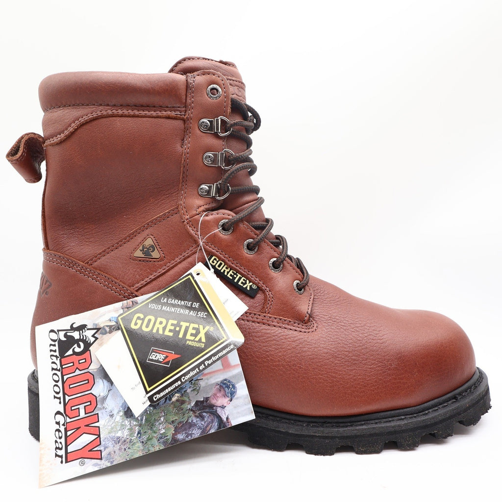 Rocky 6224 Steel Toe Ranger Mens 12 M Brown Leather Gore-Tex Work Boots NWT