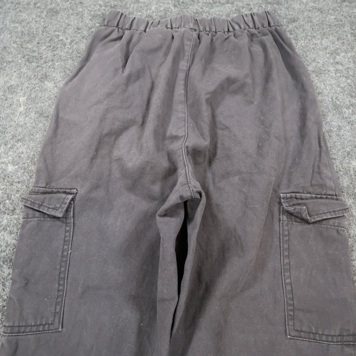H&M Divided Cargo Joggers Womens Size 2 Black Cotton Utility Streetwear Pants
