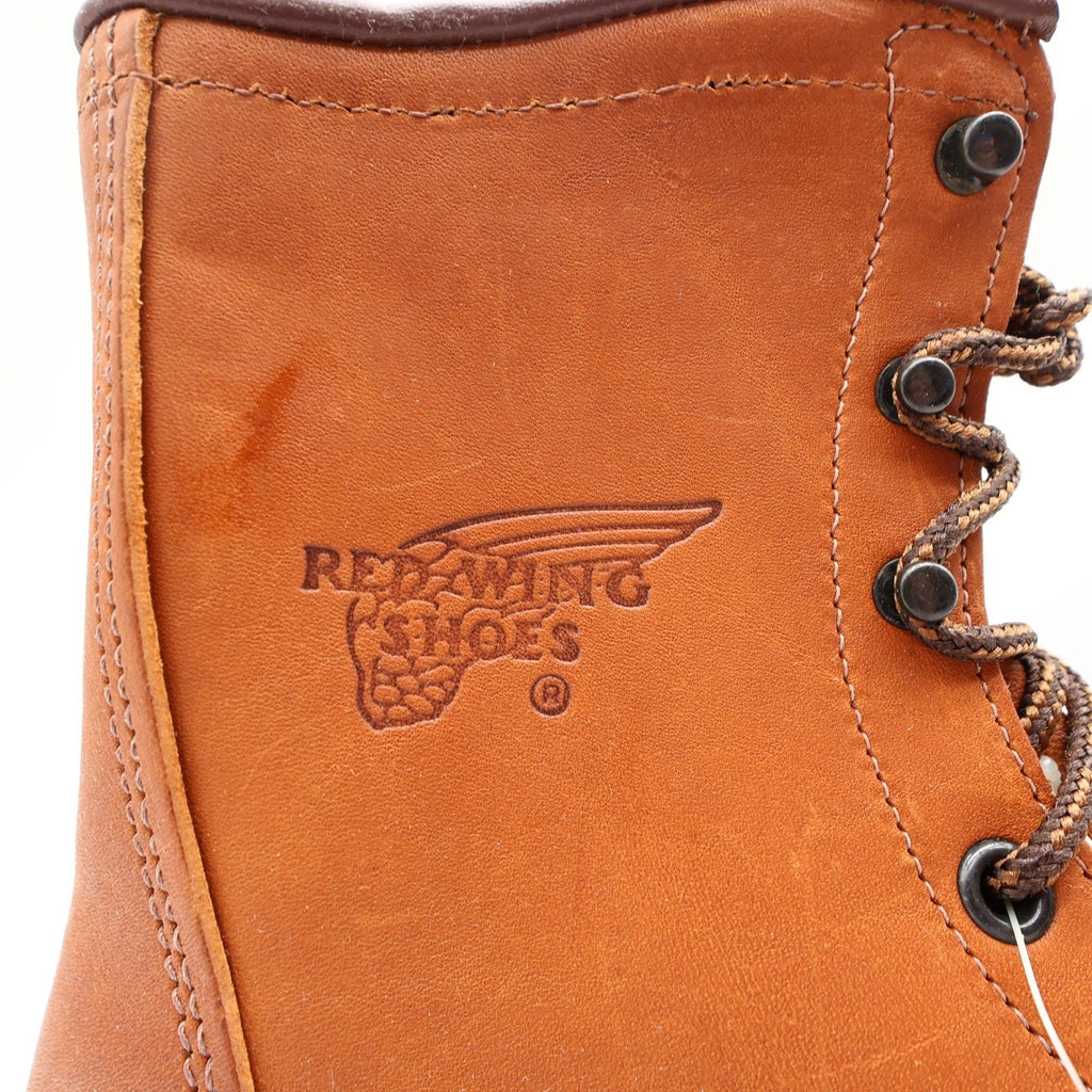 Red Wing 942 Comfort Force Boots Mens 9.5 D Tan Leather Deadstock NWT USA Made