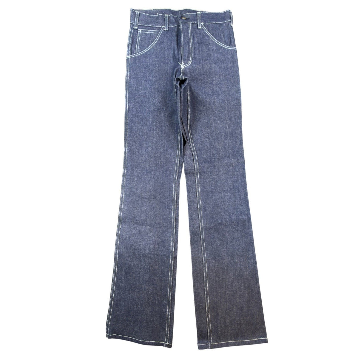 Key Vintage 70s Jeans Youth 12 Reg Blue Dark Wash Flare NWT NOS