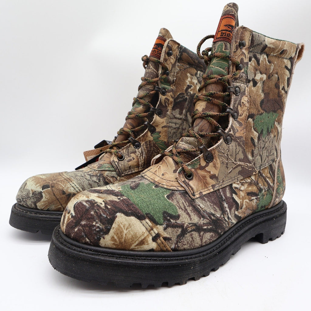 Irish Setter 824 Gore-Tex Hunting Boots Mens 9D Camo Canvas New Vintage Style