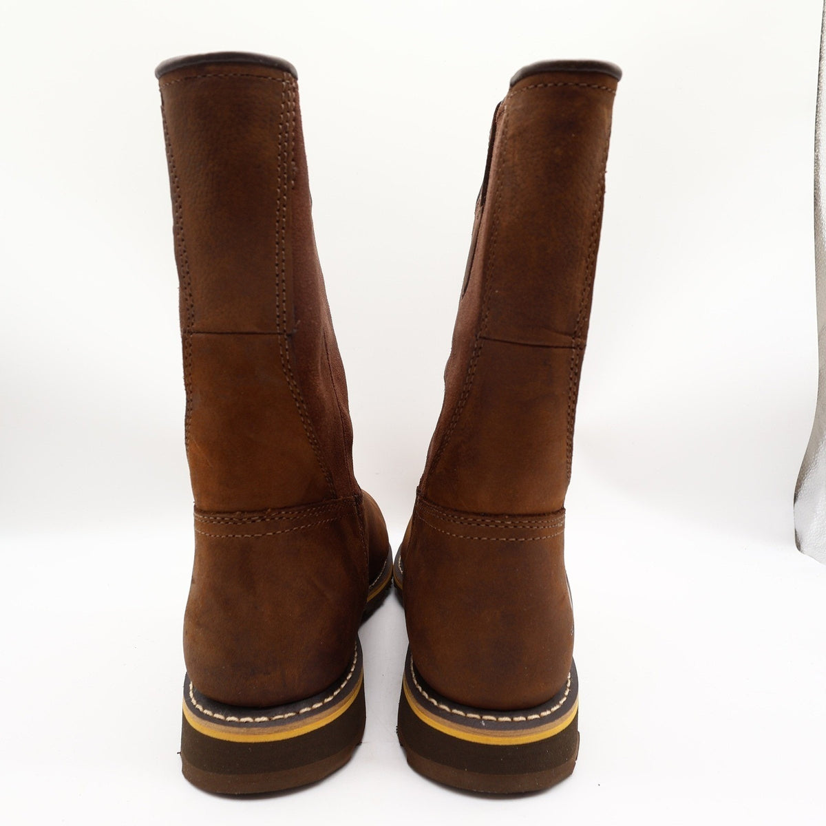 Carhartt Waterproof 10-Inch Pull-On Work Boot Mens 12 Brown Leather New CMP1053 - take2supply