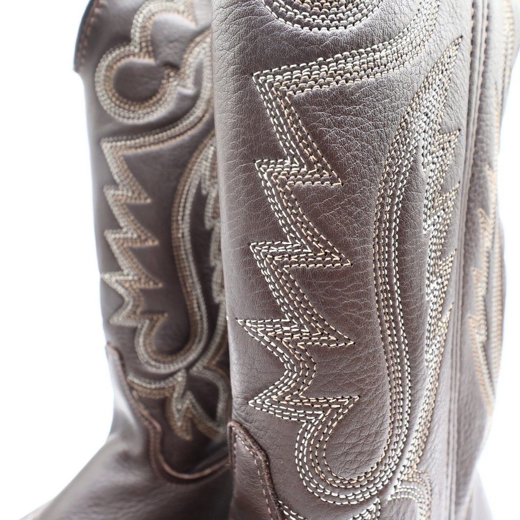 Double-H 3263 Work Western Boots Mens 10.5 D Brown Leather New Made In USA
