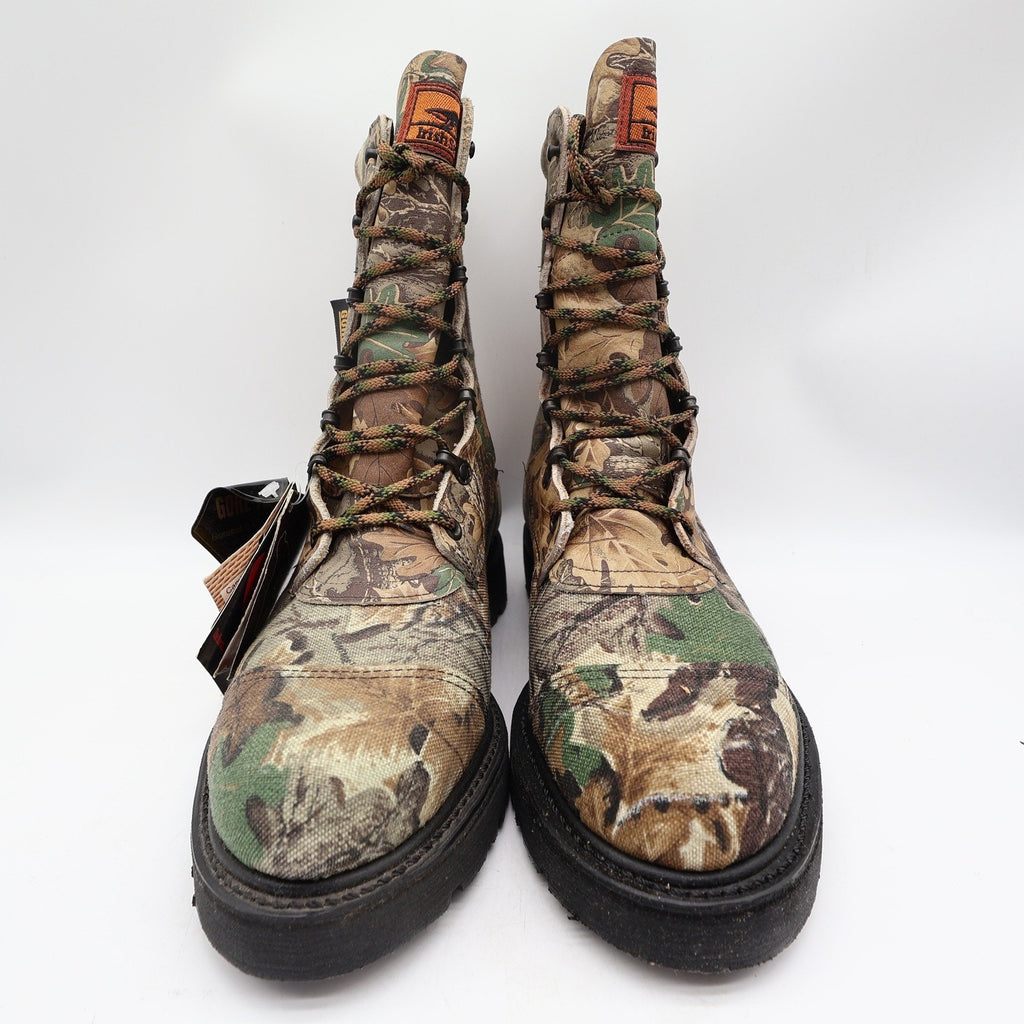 Irish Setter 824 Gore-Tex Hunting Boots Mens 9D Camo Canvas New Vintage Style