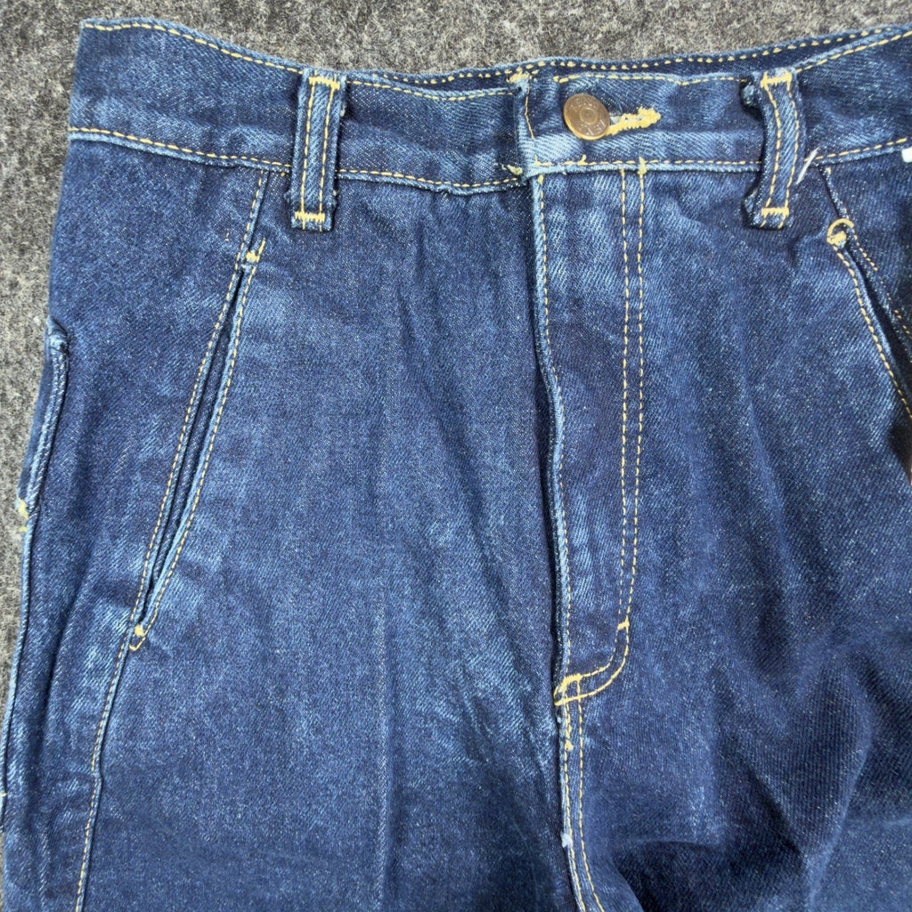 Zena Vintage 90s Jeans Womens 7 Blue Cotton Denim High Rise Tapered Leg NWT USA