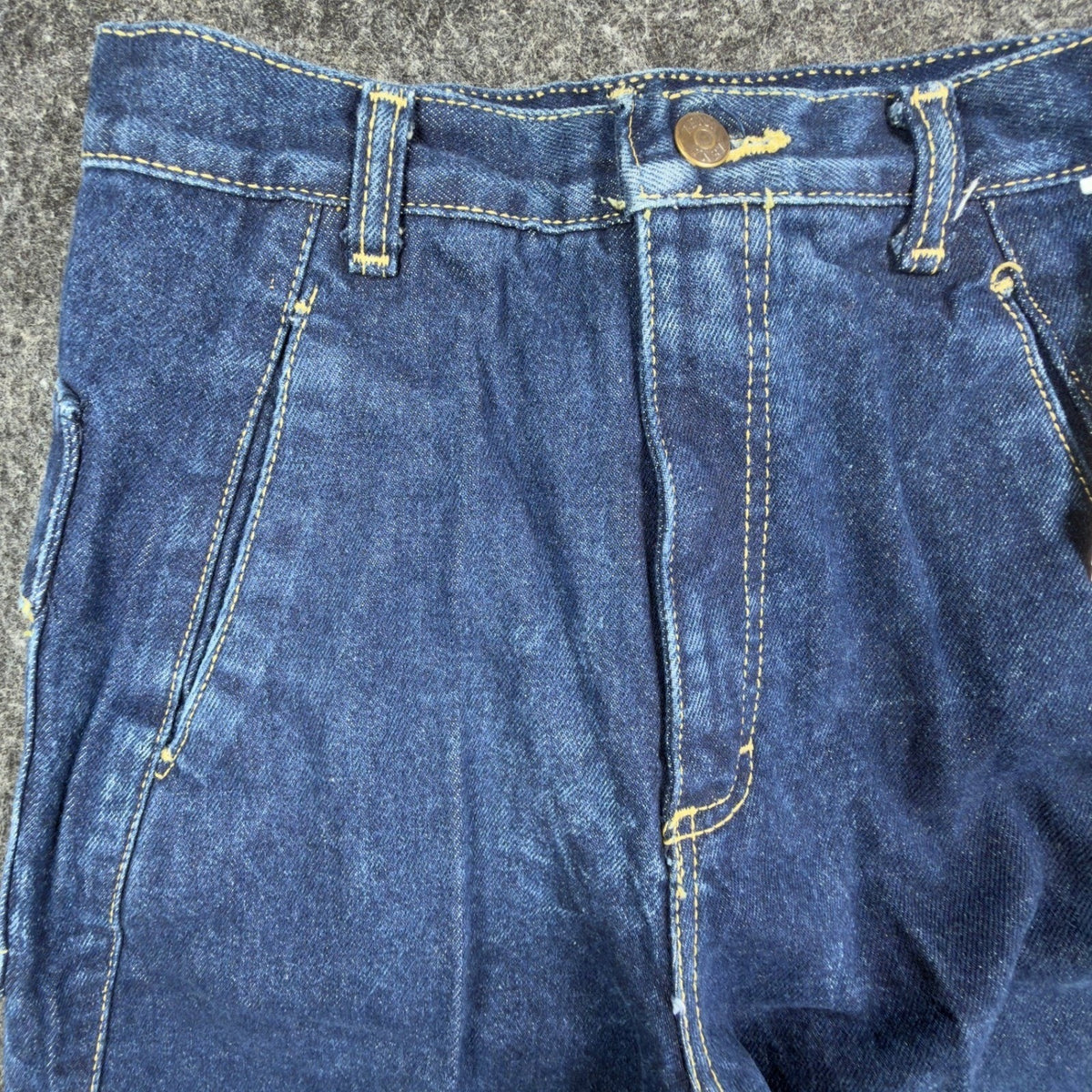 Zena Vintage 90s Jeans Womens 7 Blue Cotton Denim High Rise Tapered Leg NWT USA