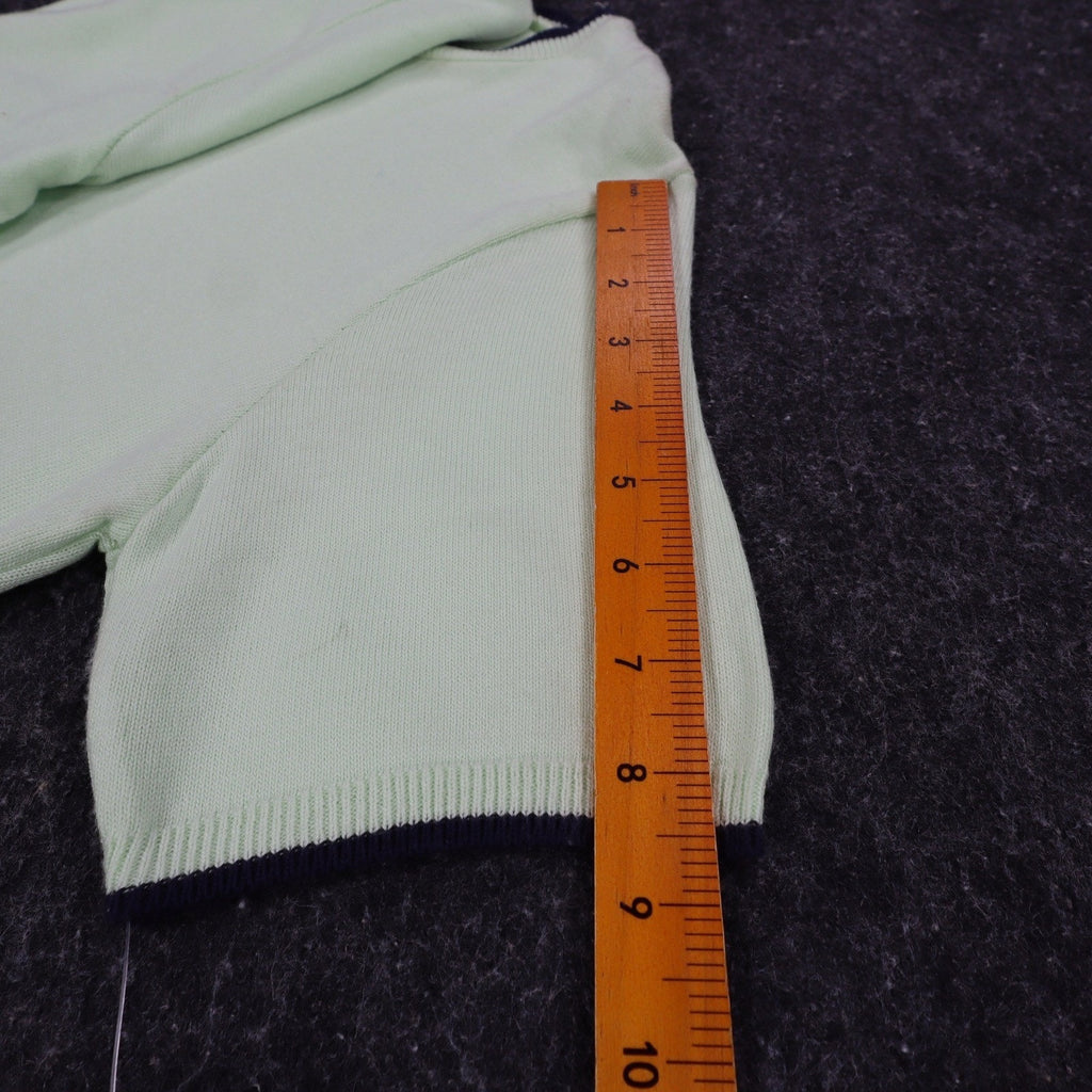 Southern Lady Short Sleeve Sweater Womens Small Vintage Bonsai Green Knit USA