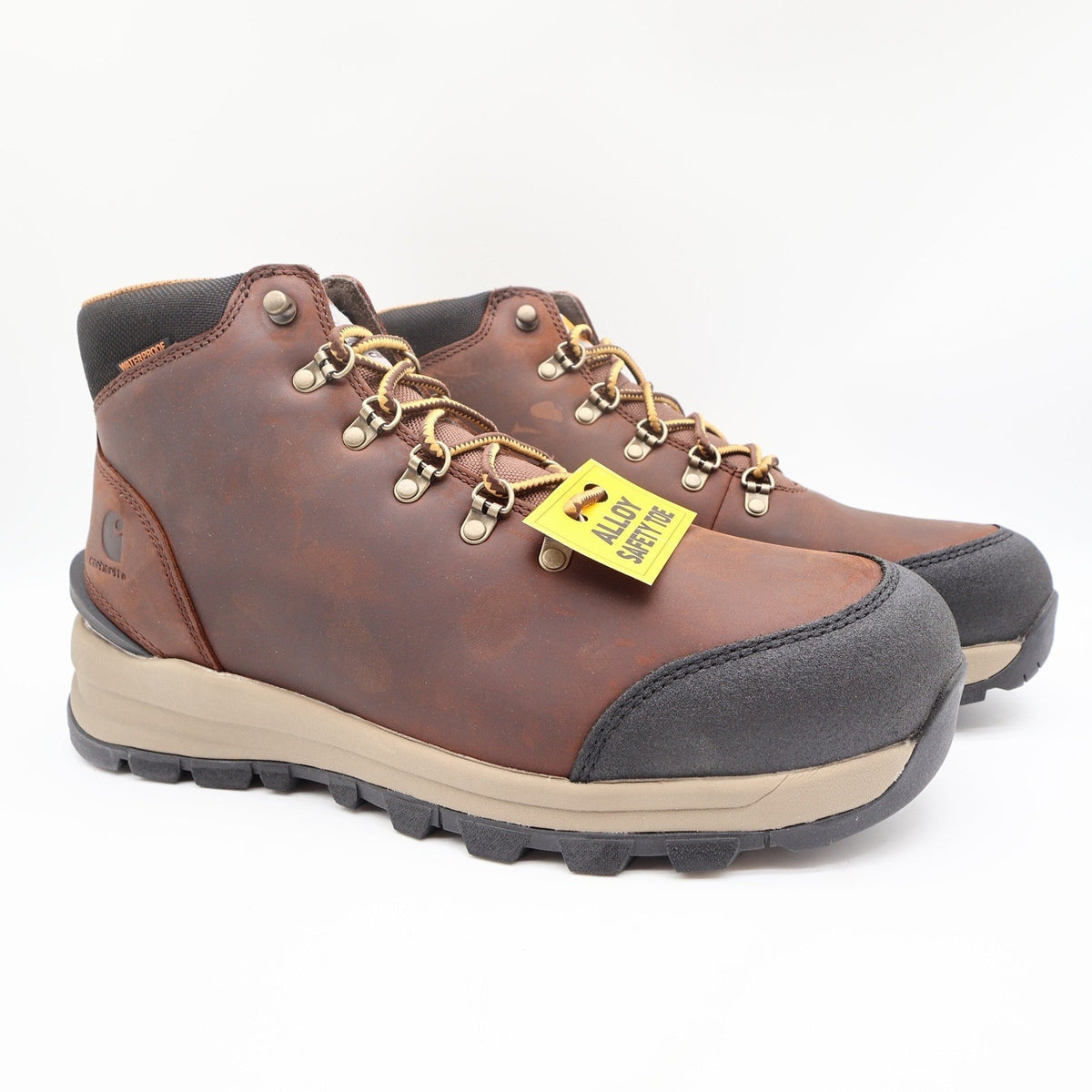 Carhartt Gilmore Work Boots Mens 12 M Brown Leather Alloy Toe Waterproof NWT - take2supply