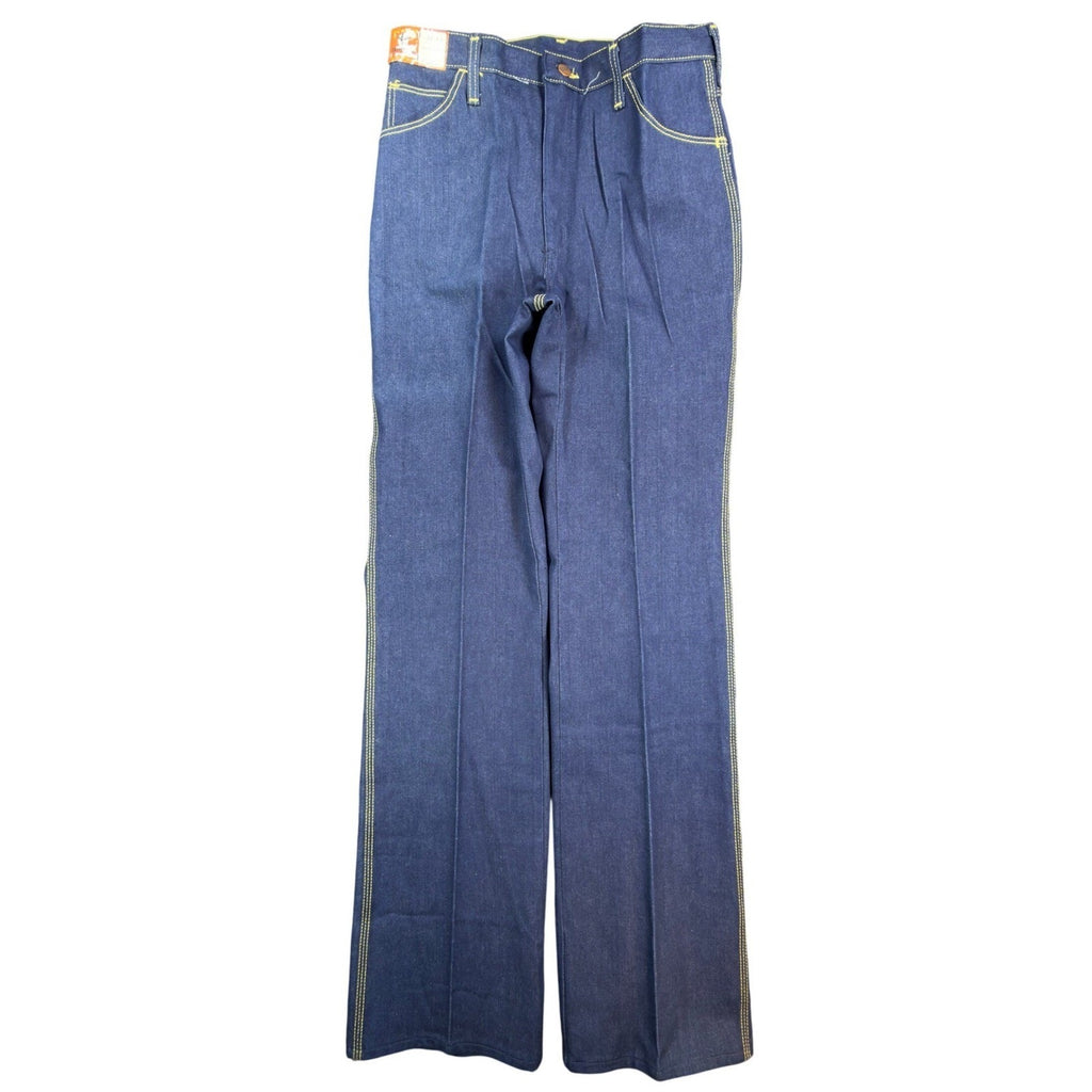 Maverick Vintage 70s Jeans Mens 32x36 Blue Denim Flare Bell Bottoms NWT USA