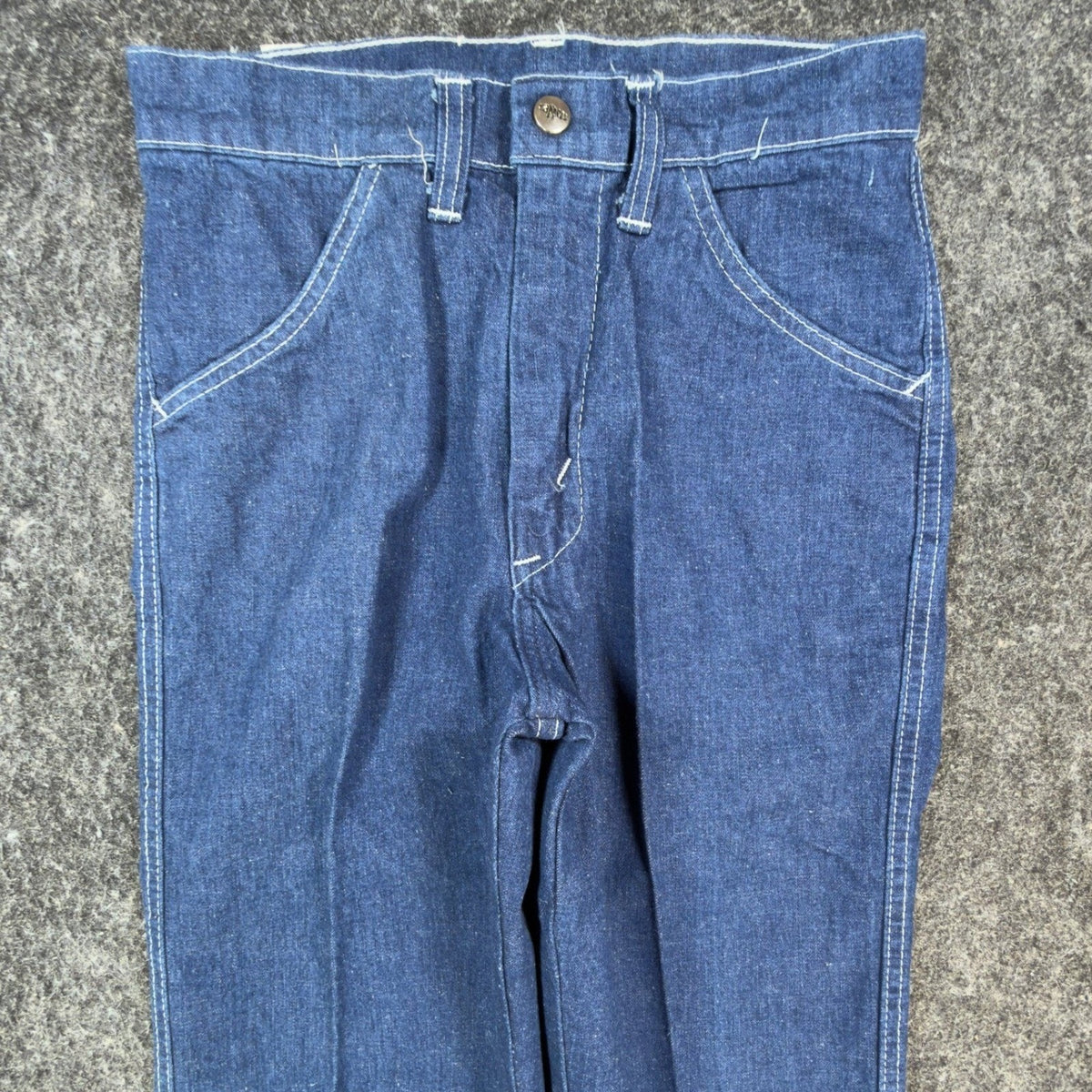 DeeCee Vintage 70s Jeans Youth 16 W26 L31 Blue Flare USA Deadstock NWT