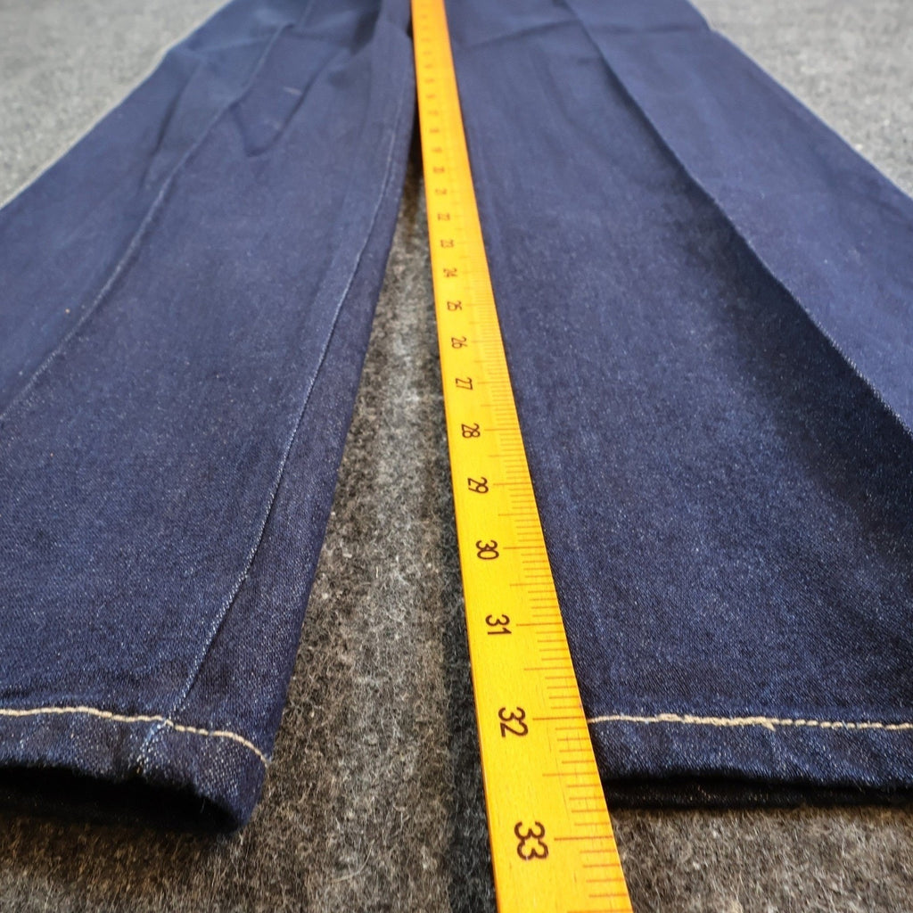 Rigolletto Vintage 70s Flare Jeans Mens 33x33 Blue Cotton Denim NOS NWT - take2supply