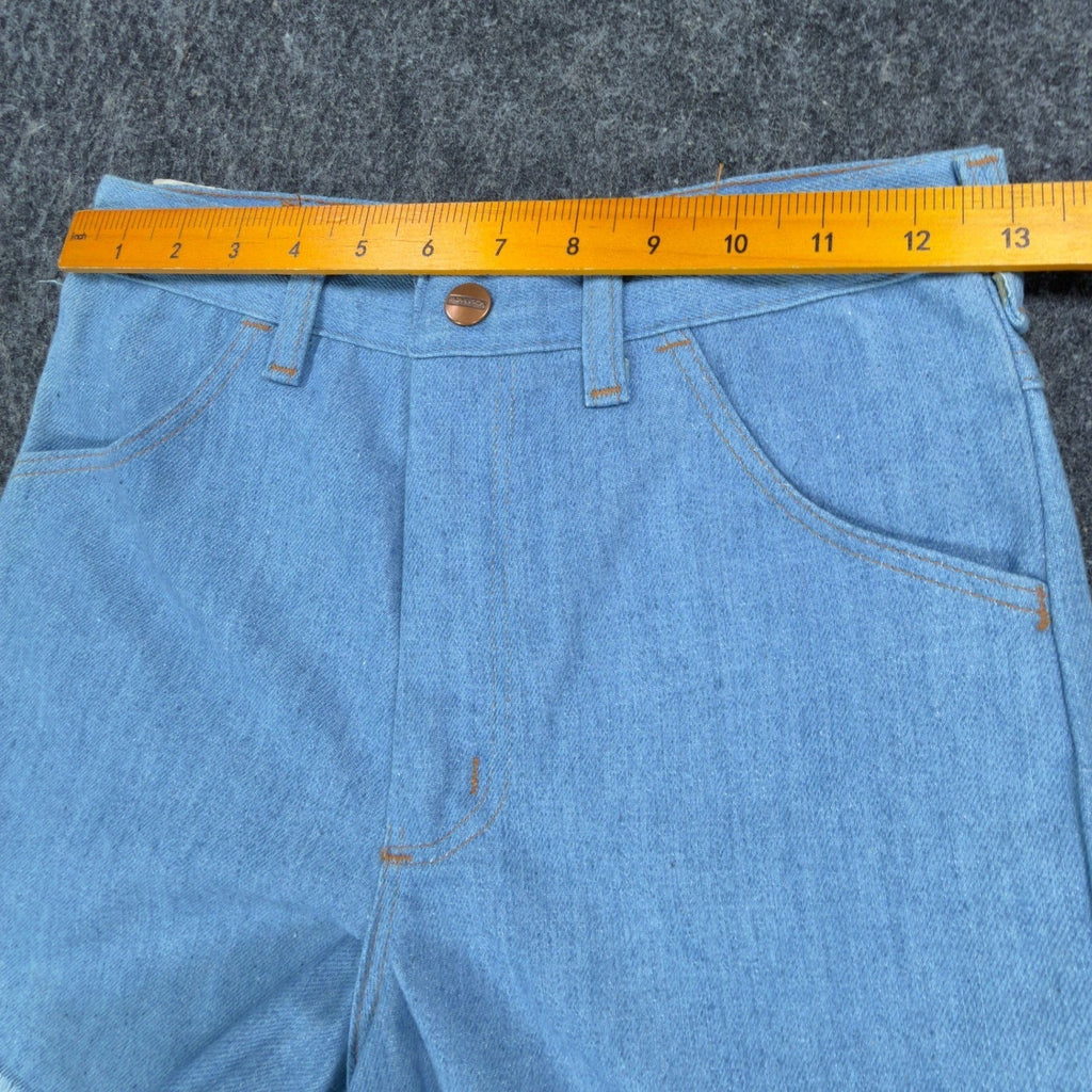 Maverick Vintage 70s Frayed Denim Shorts Boys 14 Regular Light Blue NWT USA - take2supply