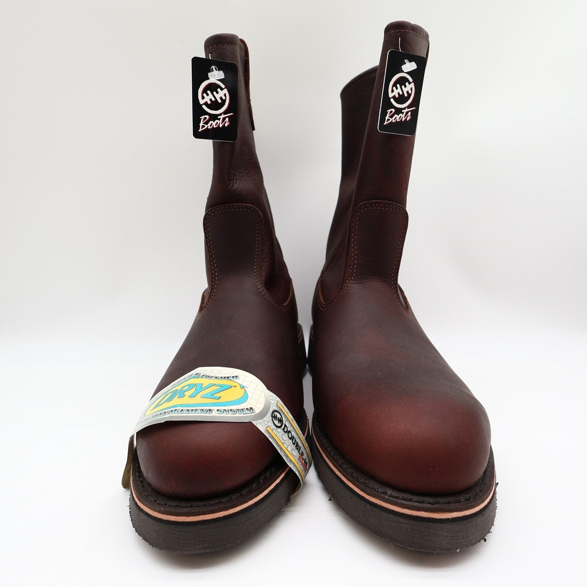 Double-H 3730 Boots Mens 11 2E Brown Briar Pitstop Leather Work New With Box