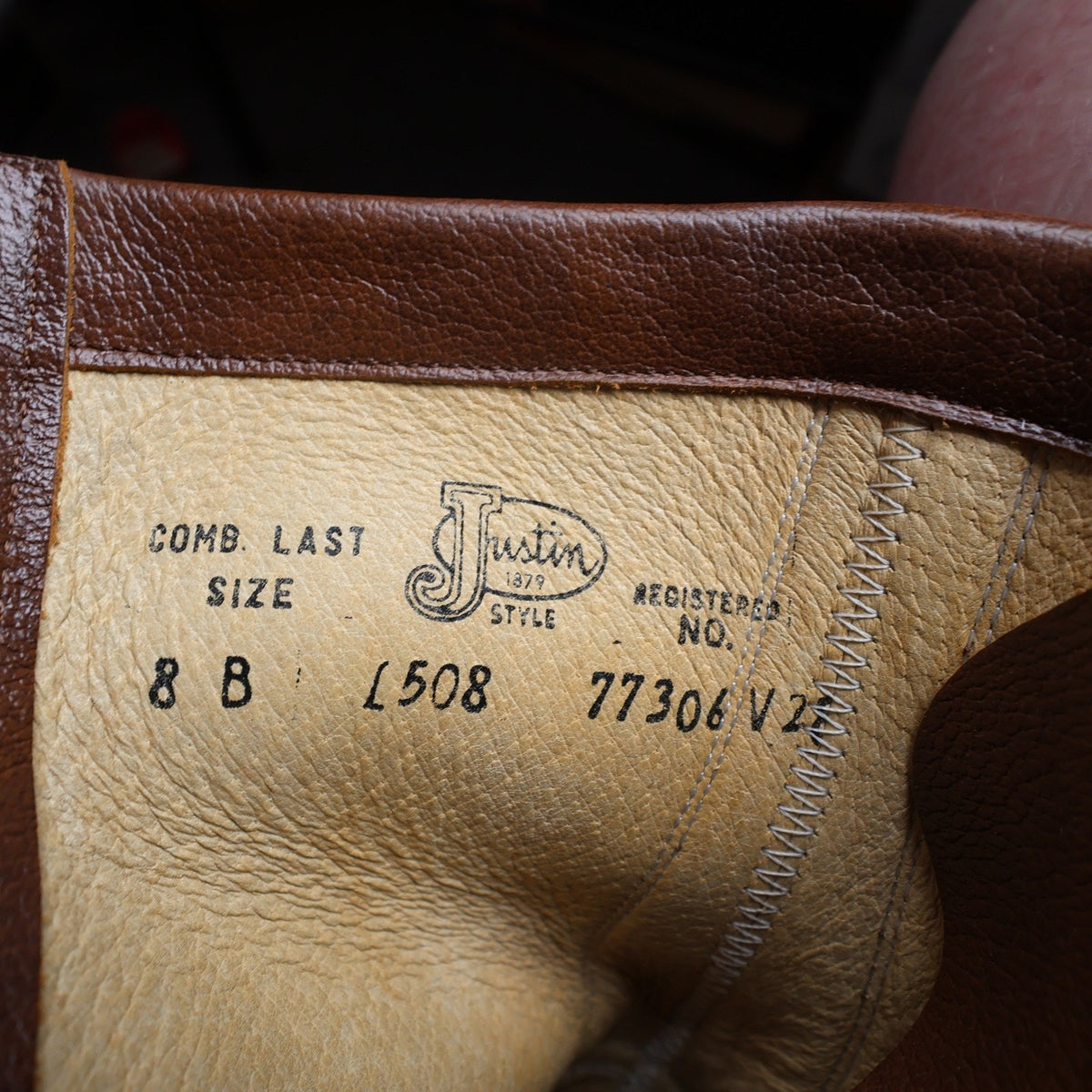 Justin Womens 8 B Vintage Tan Leather Lace Up Kiltie Packer Boots L0508 New