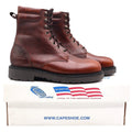 Cape Shoe Company 8" Plain Toe Boot Mens 10.5 D Vintage USA Pecan Rowdy 2001A1 - take2supply
