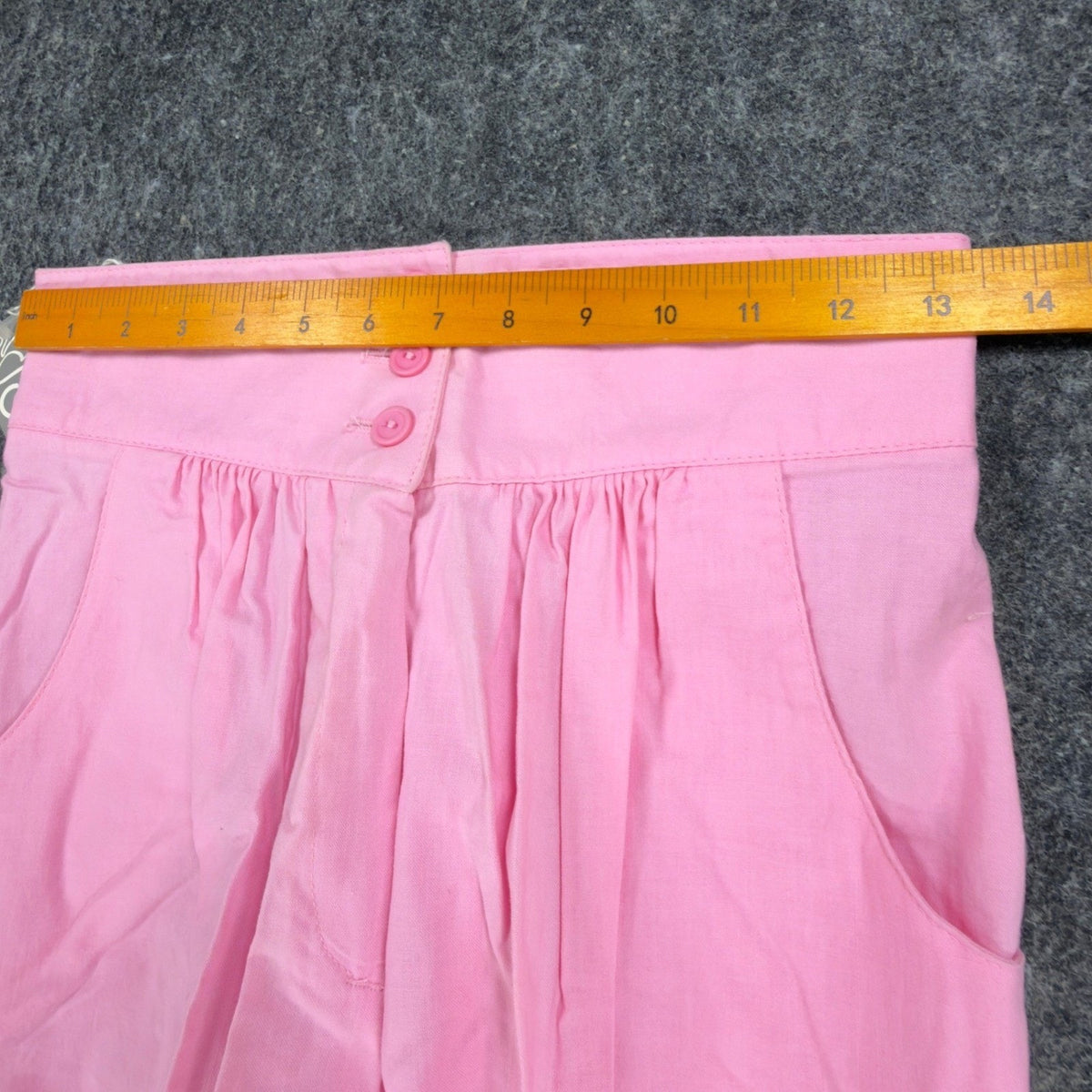 Catnip Vintage 80s High Waist Pleated Pants Womens 13 Pink Cotton NWT USA - take2supply