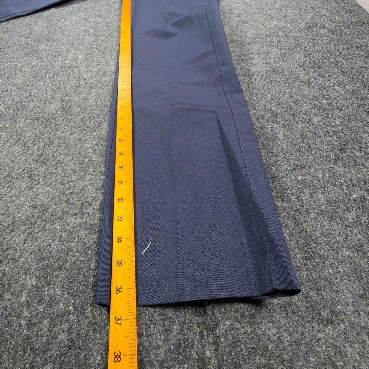 Key Imperial Vintage 70s Pants Mens 34x36 Navy Blue Deadstock 661.41N NEW