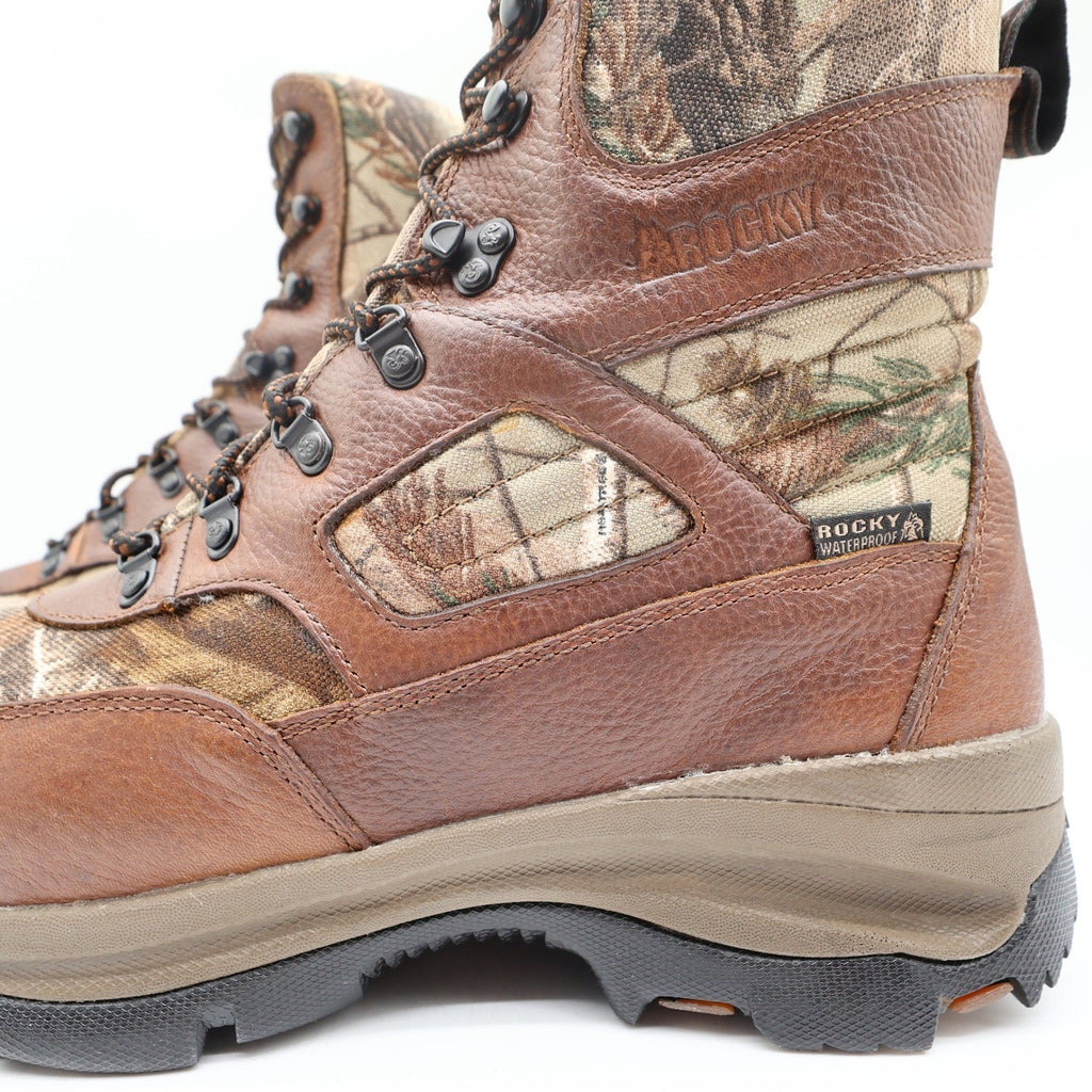 Rocky ErgoTuff Hunting Boots Mens 10.5M Camo Waterproof Insulated NIB - take2supply