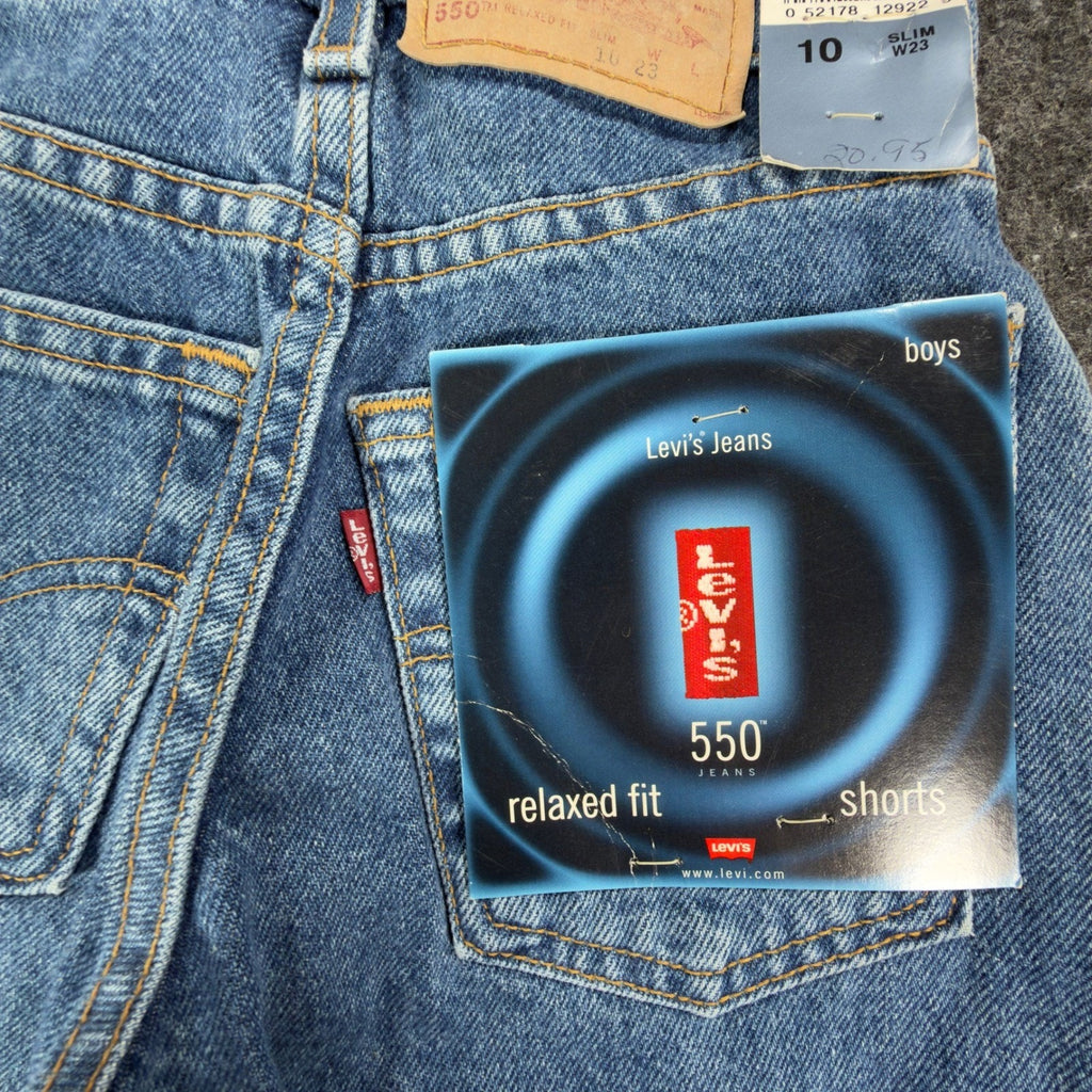 Levi's 550 Relaxed Fit Denim Shorts Mens 28 Blue Cotton Modern Excellent
