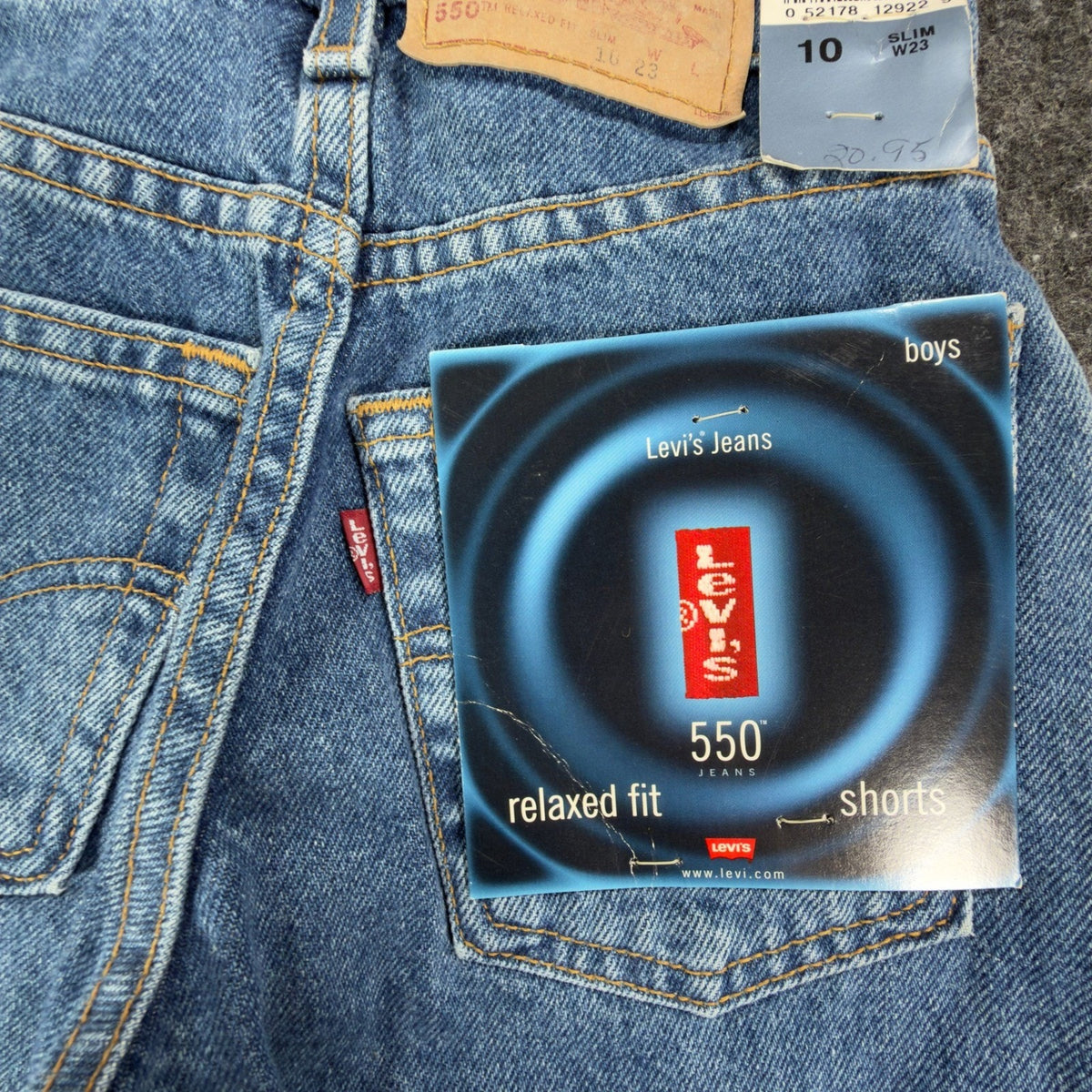Levi's 550 Relaxed Fit Denim Shorts Mens 28 Blue Cotton Modern Excellent