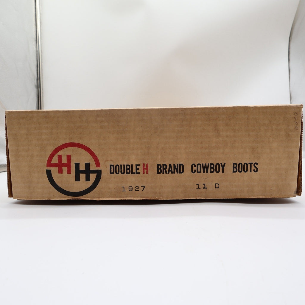 Double H 1927 Cowboy Boots Mens 11 D Brown Leather Western Deadstock NEW