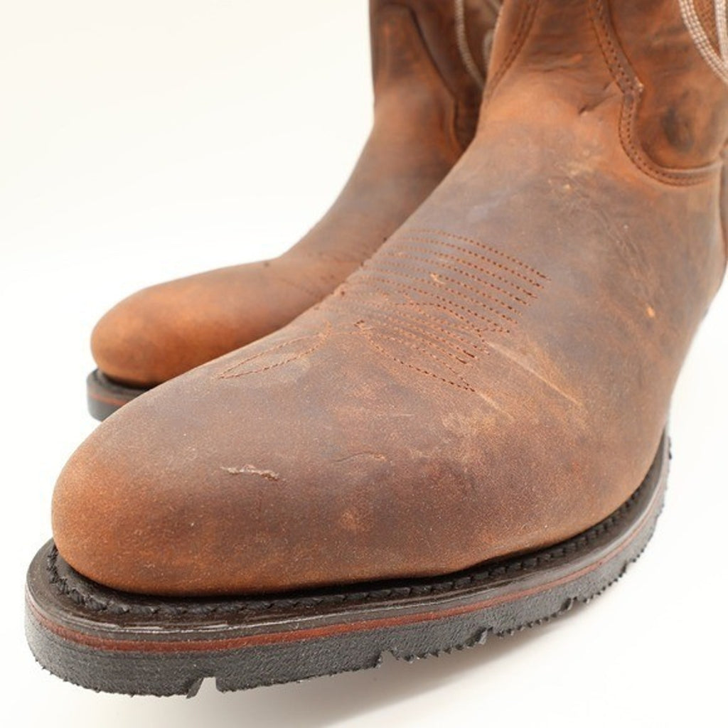 Double-H 2282 AG7 Brown Leather Western Work Boots Men's 11 2E Wide New