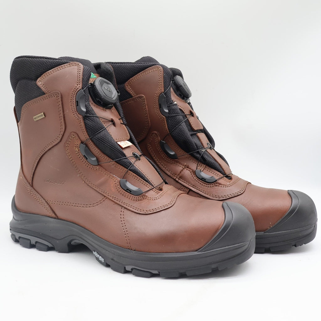 Grisport BOA Constructor Work Boots Mens 13 Brown Leather Waterproof Vibram